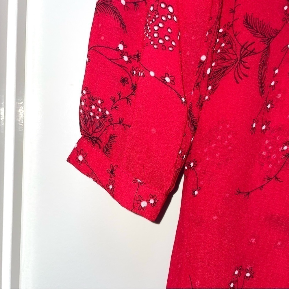 Madewell Hazelwood Wrap-Front Mini Dress in Windswept Floral Size 4 - Picture 5 of 13